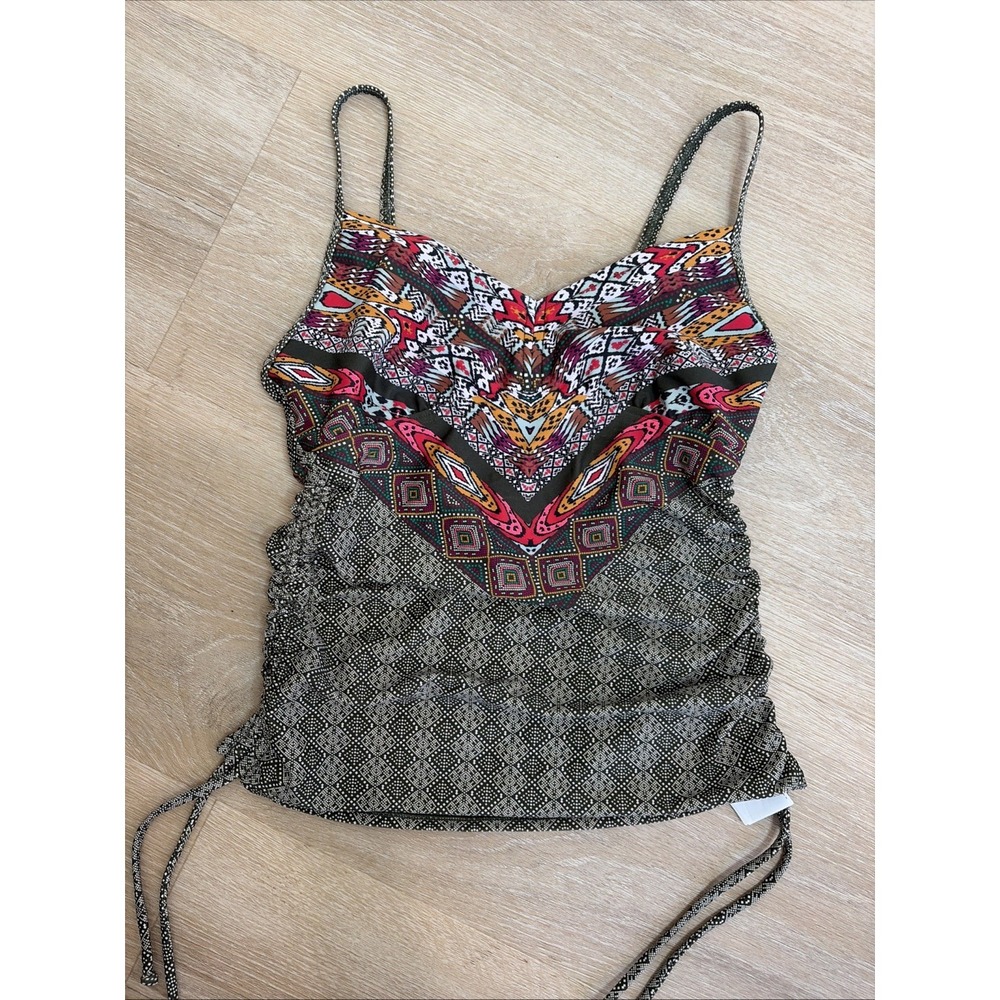 prAna Moorea Tankini Top Womens Cargo Lahari Marrakesh Ruched Swim Top Size XS